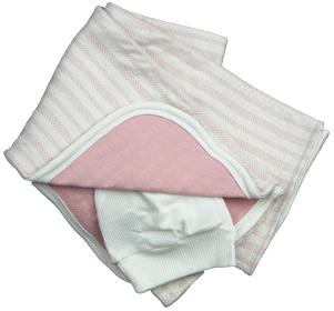 Reversible Baby Blanket -Pink/Natural  Only $18 (Reg $26) | Sale!