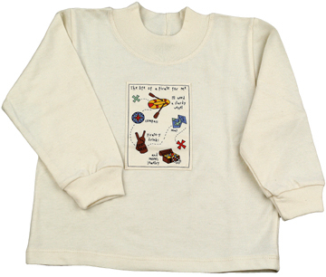 Pirates!  Long Sleeve - Natural | Organic Childrens Tees