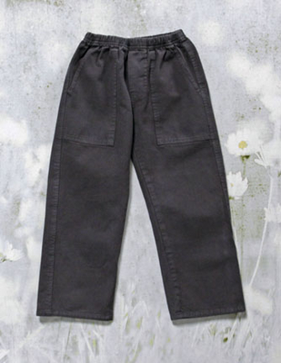 Durable organic twill pant for boys sizes 12m to 10 yr