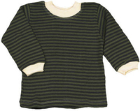 Image Striped Long Sleeve Baby Tee