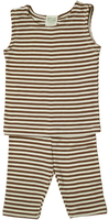 Image Summer PJ's Tank Top Striped Cocoa/Natural