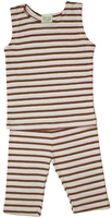 Image Summer PJ's Tank Top Striped Cocoa/Pink/Natural