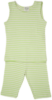 Image Summer PJ's Tank Top Striped Lime/Natural